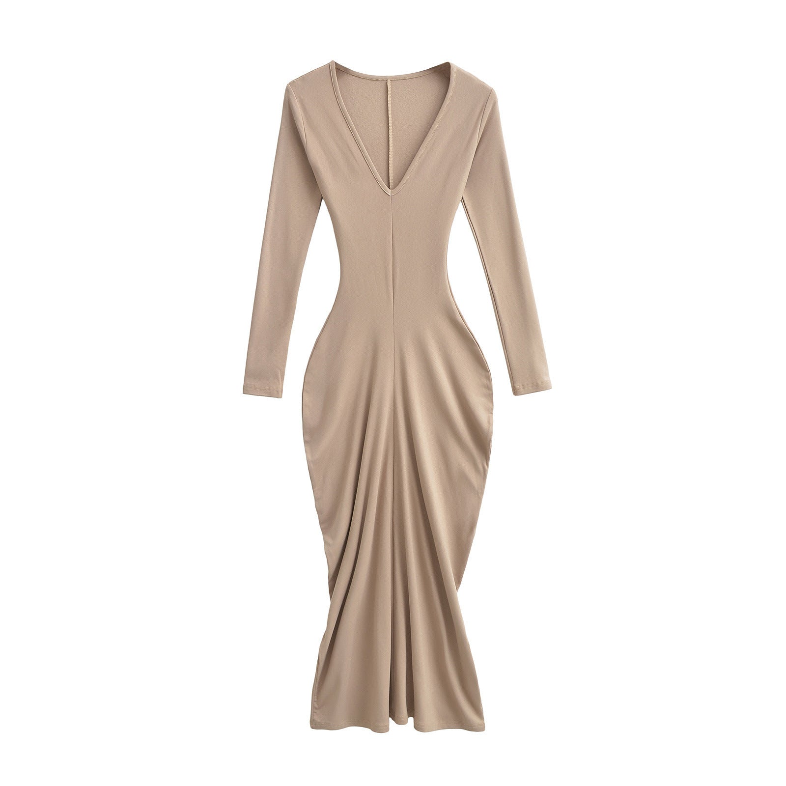 Velvet waist cinching dress
