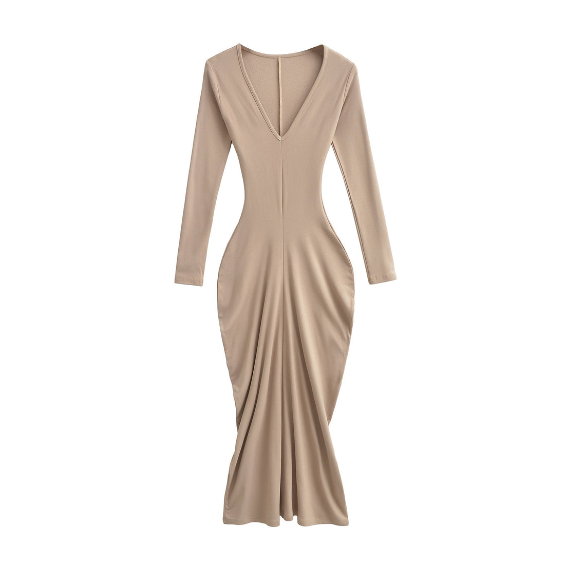 Velvet waist cinching dress