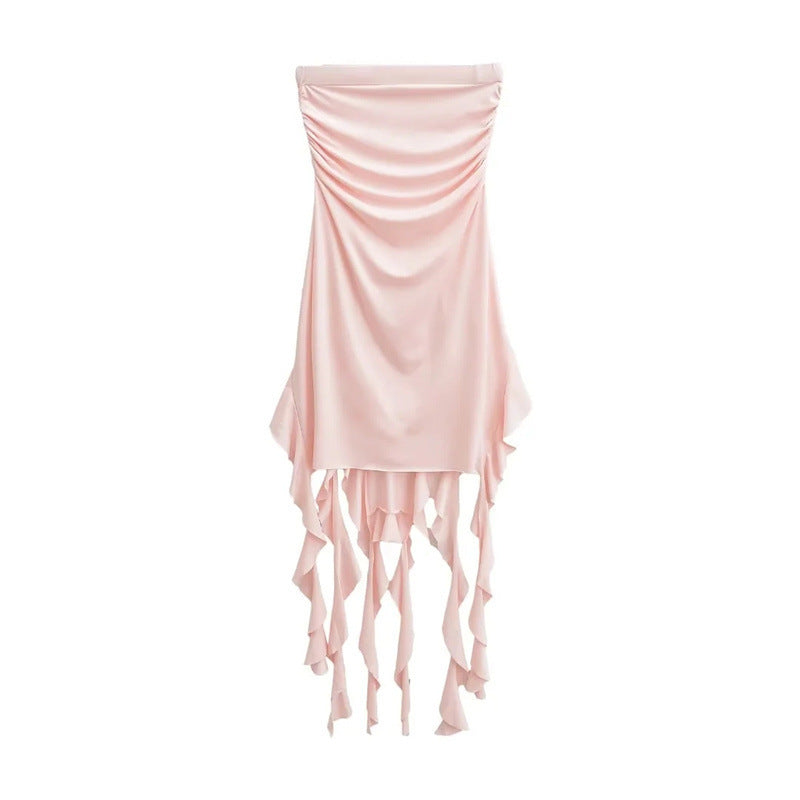 One neck strapless dress