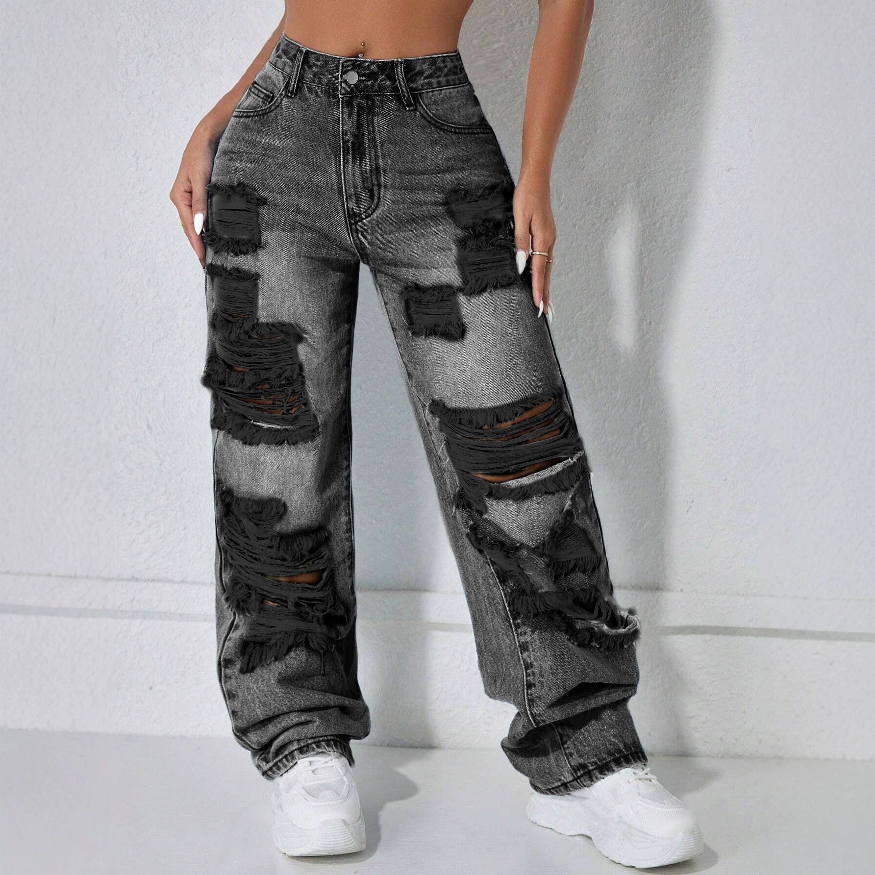 Straight leg women's jeans