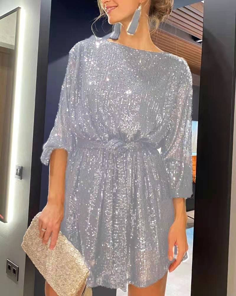 Sparkly Sequin Dress for Party and Festival Mini Cocktail Dress