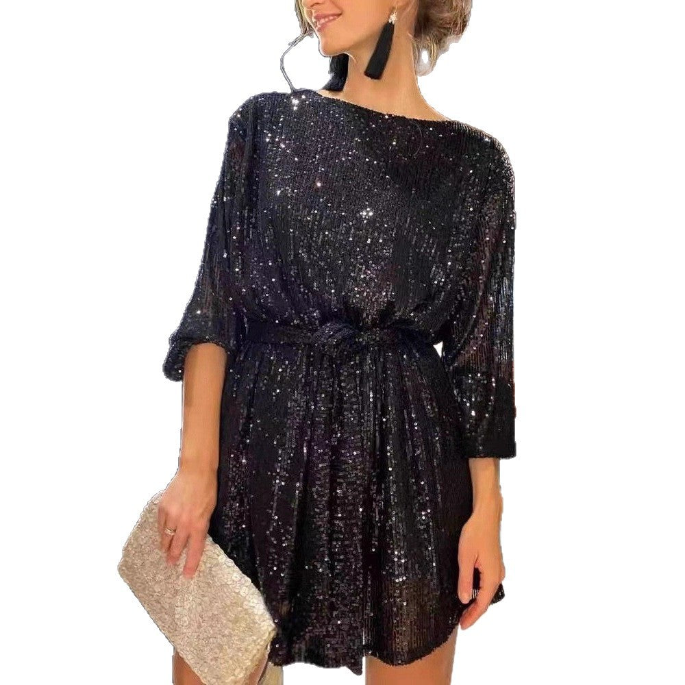 Sparkly Sequin Dress for Party and Festival Mini Cocktail Dress