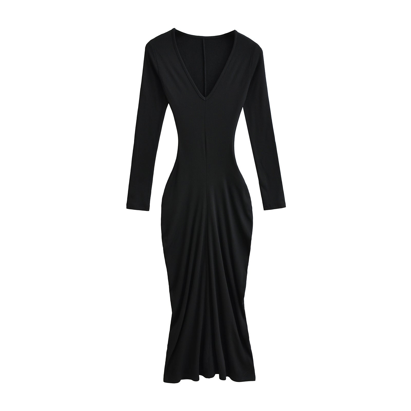Velvet waist cinching dress
