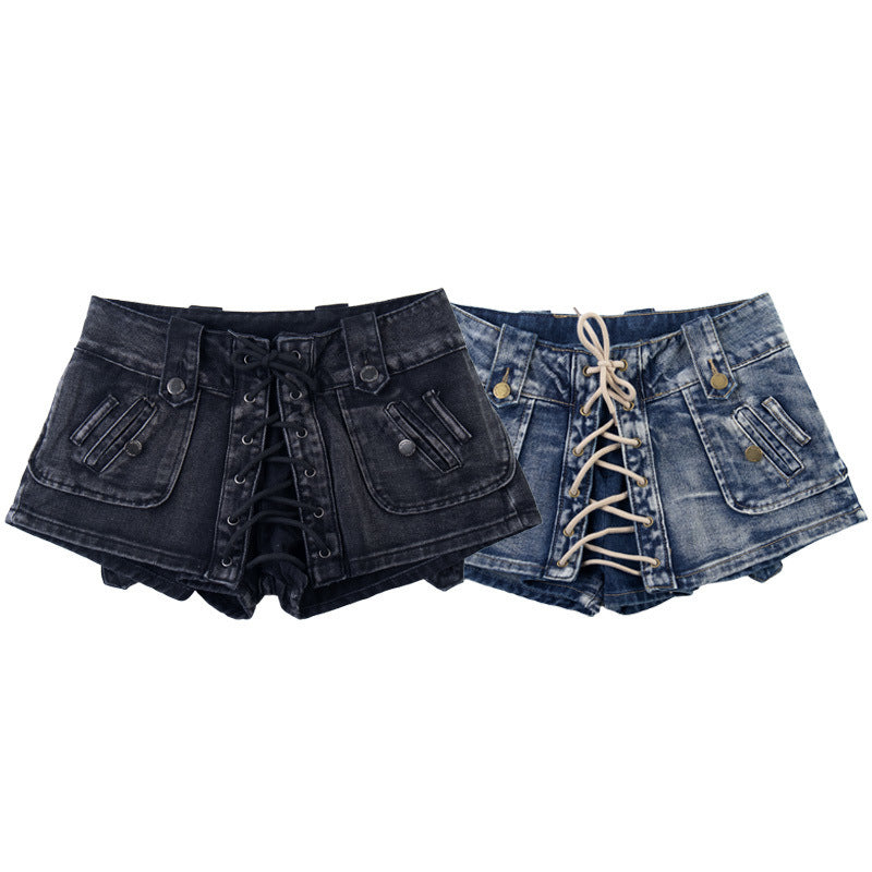 Wash and make old tied jeans for women