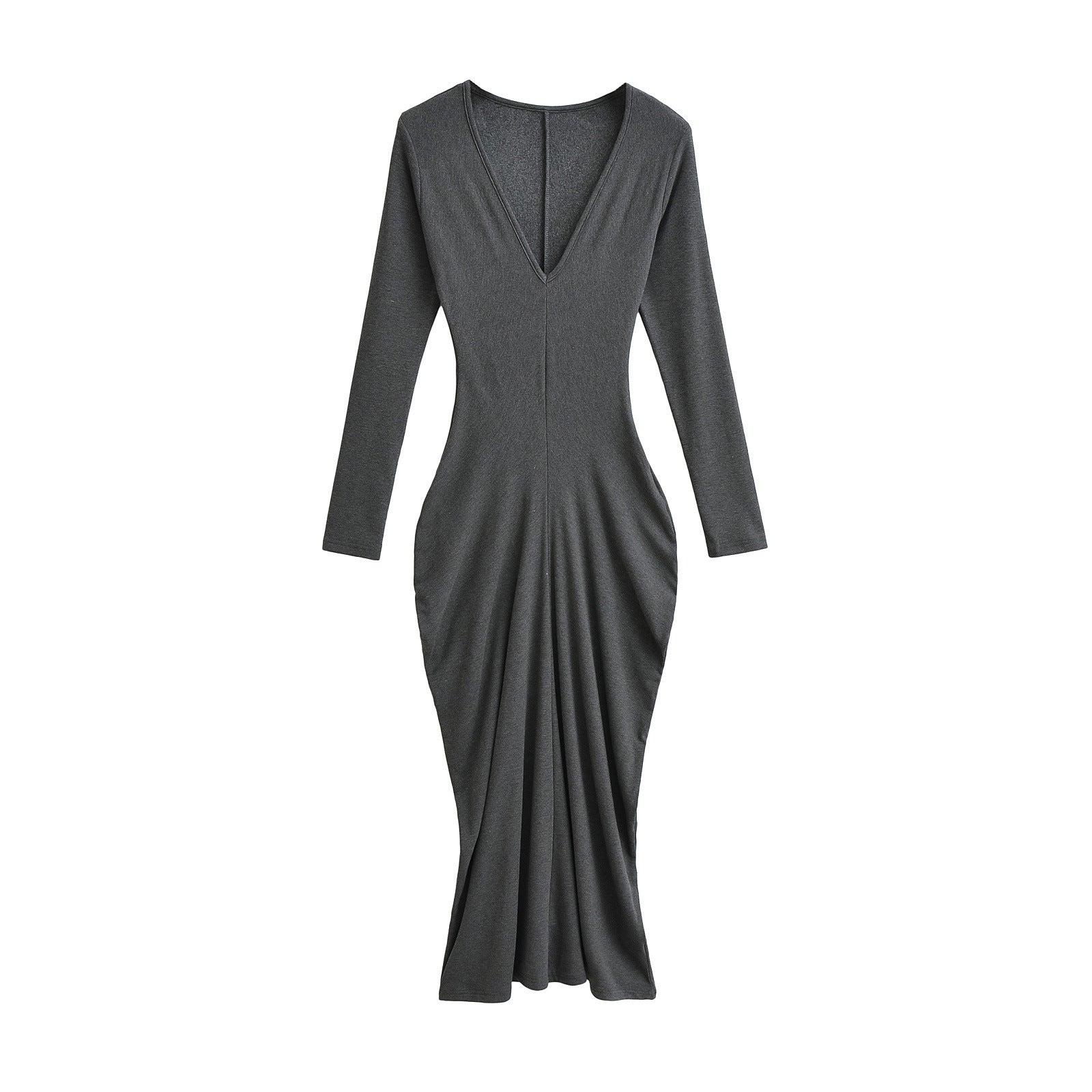 Velvet waist cinching dress