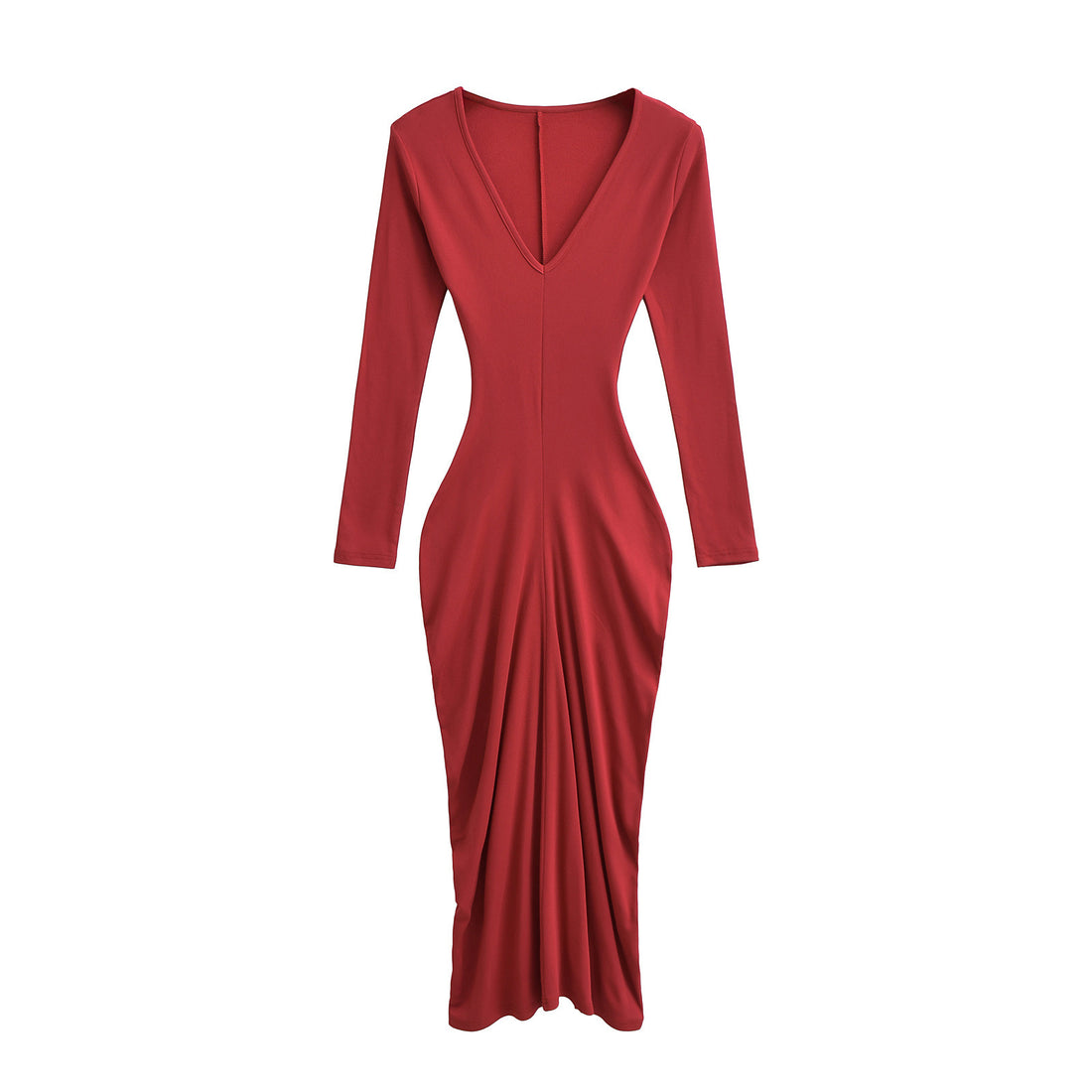 Velvet waist cinching dress