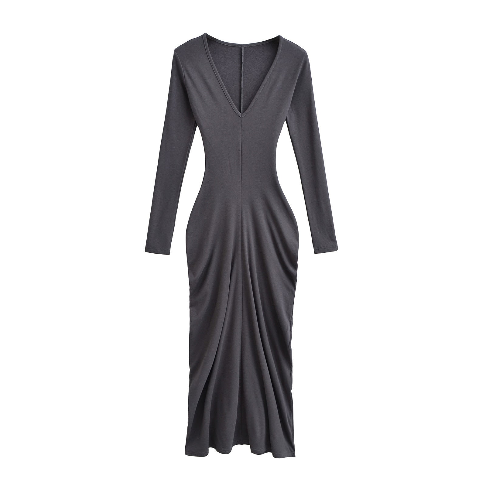 Velvet waist cinching dress