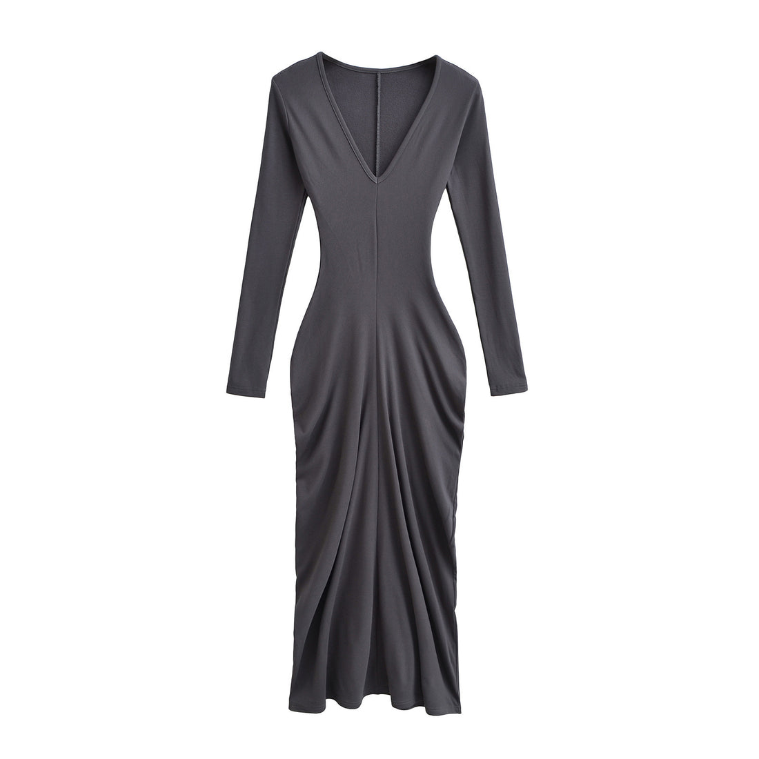 Velvet waist cinching dress