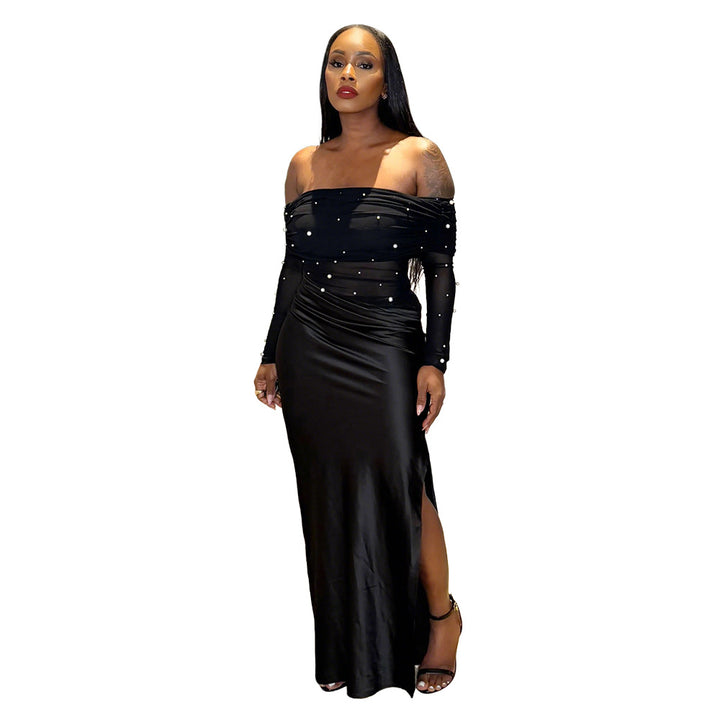 Split long sleeved dress