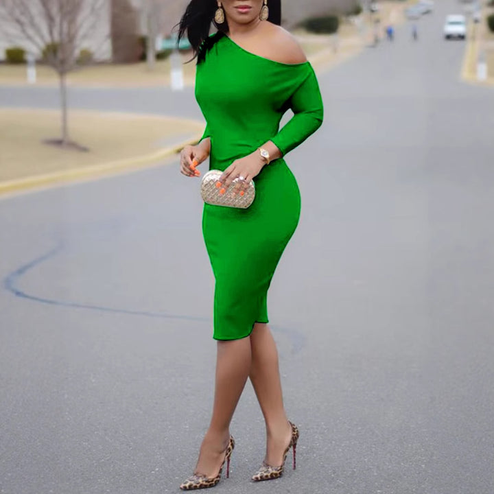 Shoulder-Off Dress for Style