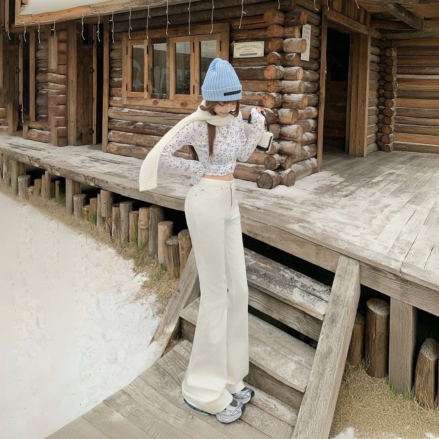 White Flared Jeans for Women