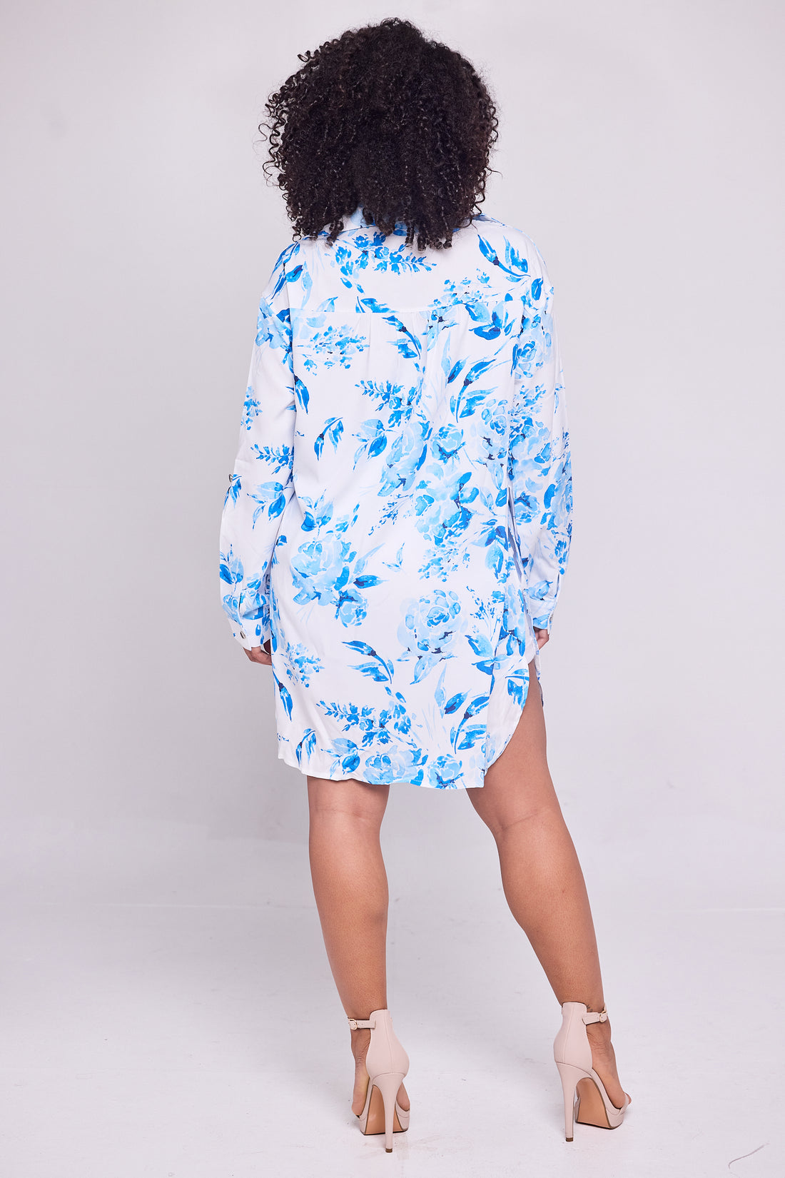 Blue Floral Shirt