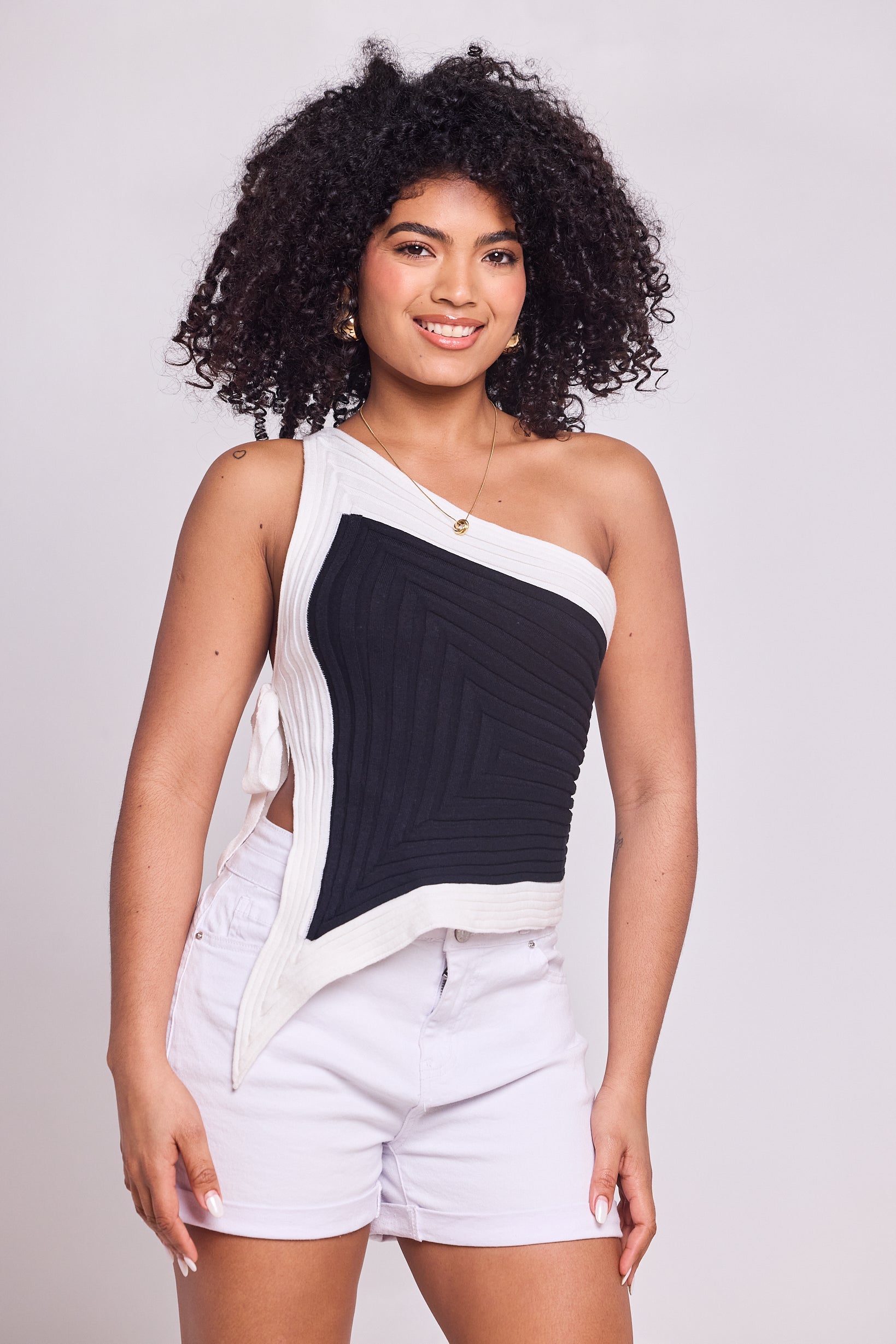 Geo Edge Asymmetrical Top
