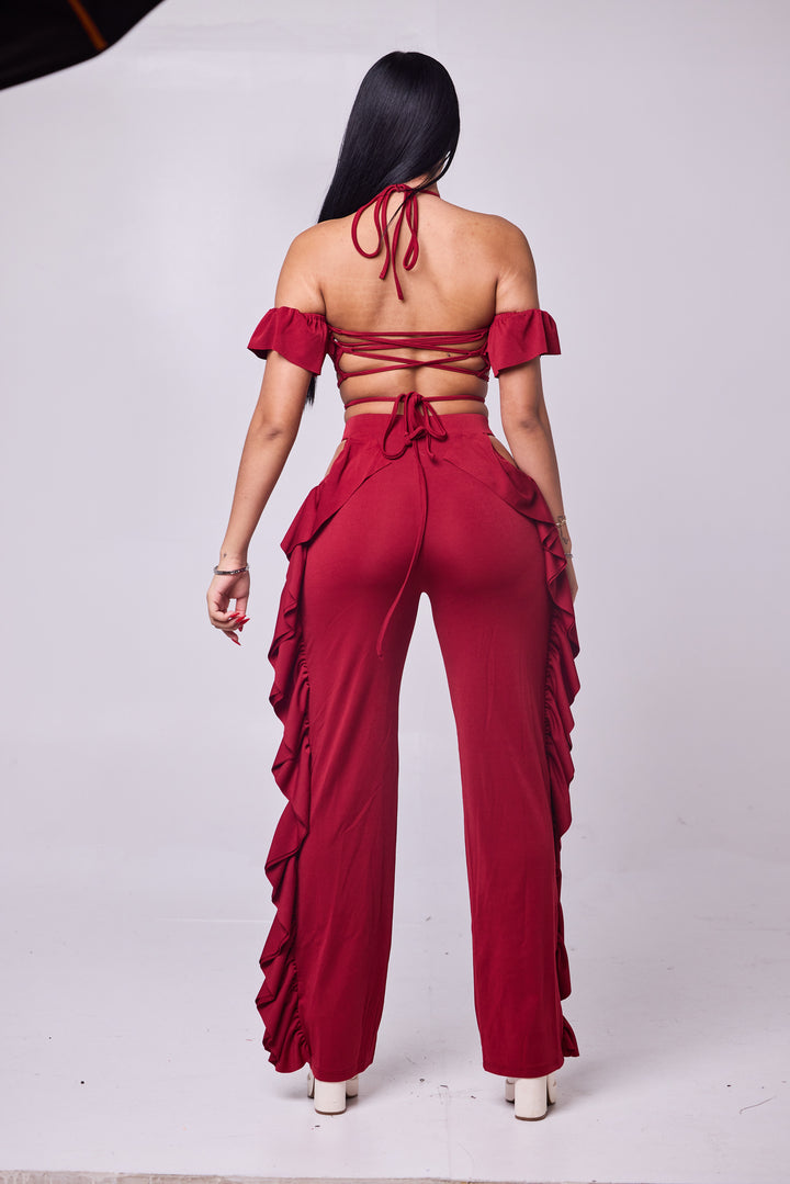Scarlet Flair Two-Piece Set