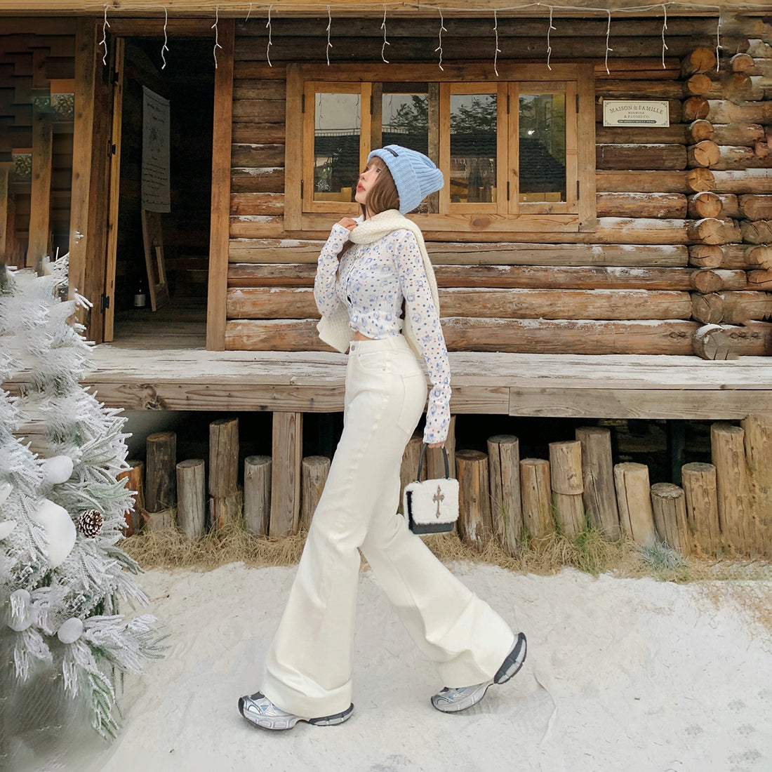 White Flared Jeans for Women