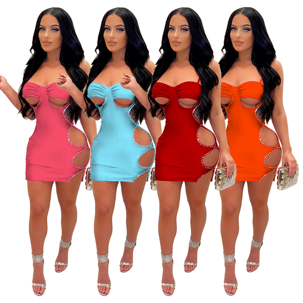 Hollow out camisole dress