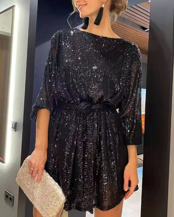 Sparkly Sequin Dress for Party and Festival Mini Cocktail Dress